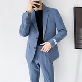 Men Suit Two-Button Draping 2-Piece Set