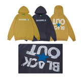 Men Fall Outfits Retro Alphabet Printed Hoodie Loose Couple Casual Jacket