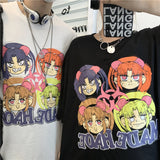 Harajuku Clothing Men's Tshirt Classic Retro Shirts Summer Printed Short Sleeve T-shirt Men and Women Casual Tops