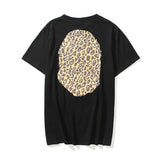 A Ape Print T Shirt Summer Leopard Print Short Sleeve T-shirt