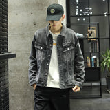 Men Summer Jeans Jackets Spring Denim Jacket Jacket plus Size Retro Sports Men