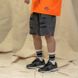 Men Jean Shorts Ripped Denim Shorts Men's Summer Loose Straight High Street Fashion Brand Bermuda Shorts