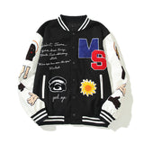 Kanye Bomber Jacket Baseball Uniform Embroidery Stitching
