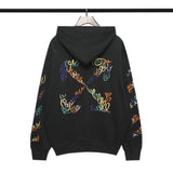 Autumn And Winter Letter Embroidered Hooded Sweater