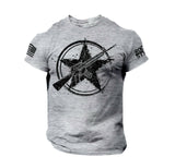 Tactics Style T Shirt for Men Men's round Neck Printed Style Short Sleeve T-shirt
