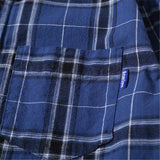 Men Shacket Long Sleeve Autumn Shirt Autumn Plaid Youth Casual Shirt