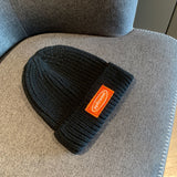 Mens Beanies Autumn and Winter Woolen Hat Female Sweet Cute Retro Skullcap