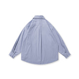 Men Shacket Long Sleeve Autumn Shirt Autumn Student Casual Shirt Contrast Color Shirt Men