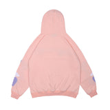 Men Fall Outfits Love Heart Embroidered Hoodie Loose Couple's Tops