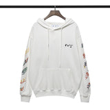 Autumn And Winter Letter Embroidered Hooded Sweater