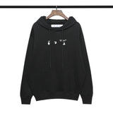 Autumn And Winter Off Blue Melting Arrow Pattern Hooded Sweater For Men And Women
