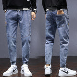 Relaxed Tapered Jean Spring and Autumn Fashion All-Match Casual plus Size Harem Denim