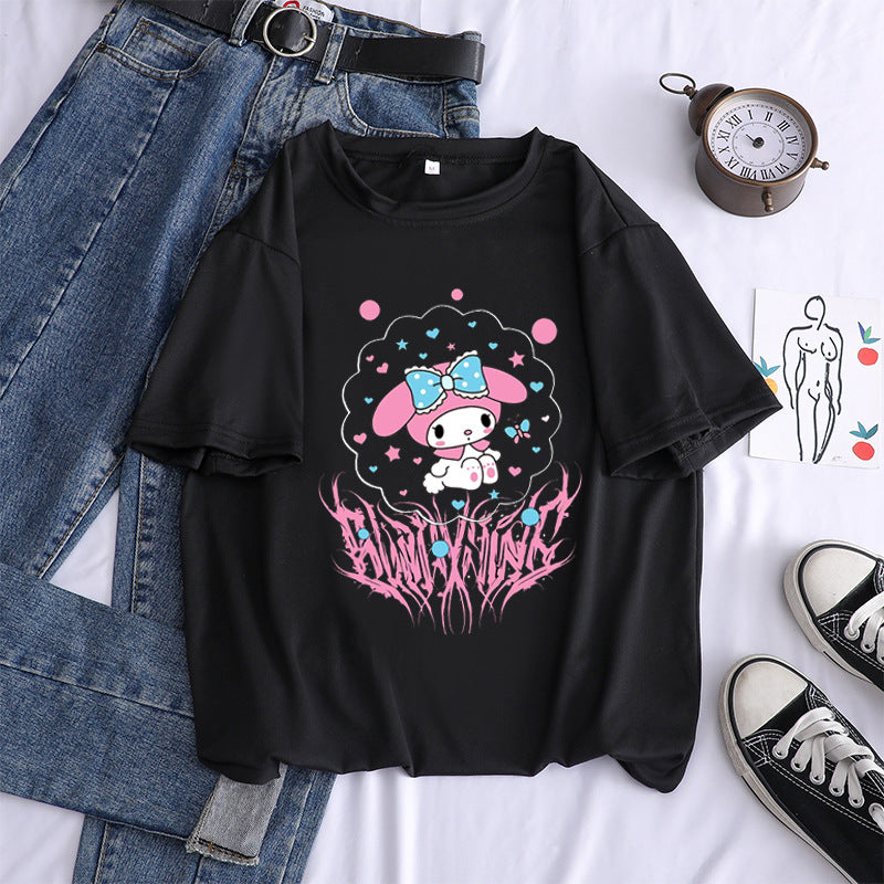 Kuromi Sweatshirt Spring and Summer Aesthetic T-shirt
