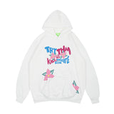 Men Fall Outfits Vintage Bear Embroidered Hooded Sweater Hip Hop Loose Couple Casual Jacket