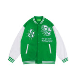 Men Fall Outfits Baseball Uniform Autumn Sports Casual Jacket Loose Couple Jacket