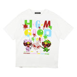 A Ape Print for Kids T Shirt Summer round Neck Short Sleeve Cartoon T-shirt