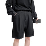 Men Bermuda Shorts Summer Suit Pants Men's Straight Loose Casual Fashionable Suit Shorts