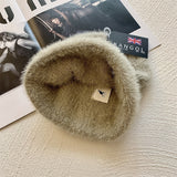 LL Cool J Hat Autumn and Winter Kangaroo Embroidery Plush Bonnet Beanie Hat