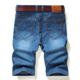 Men Jean Shorts Summer Stretch Denim Shorts Men's Casual Trend Loose Straight plus Size Shorts
