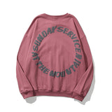 Justin Bieber Drew House Sweatshirts Hoodie Kanye Big Talker Men and Women Smiley Flame Graffiti Letter Printed Crew Neck Sweatshirt Long Sleeve Coat