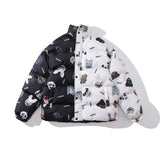Men Fall Outfits Winter Thick Cotton Clothing Loose Quilted Jacket Jacket