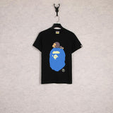 A Ape Print T Shirt Cartoon Round Neck Summer Printing Plus Size Short-Sleeved Casual T-shirt