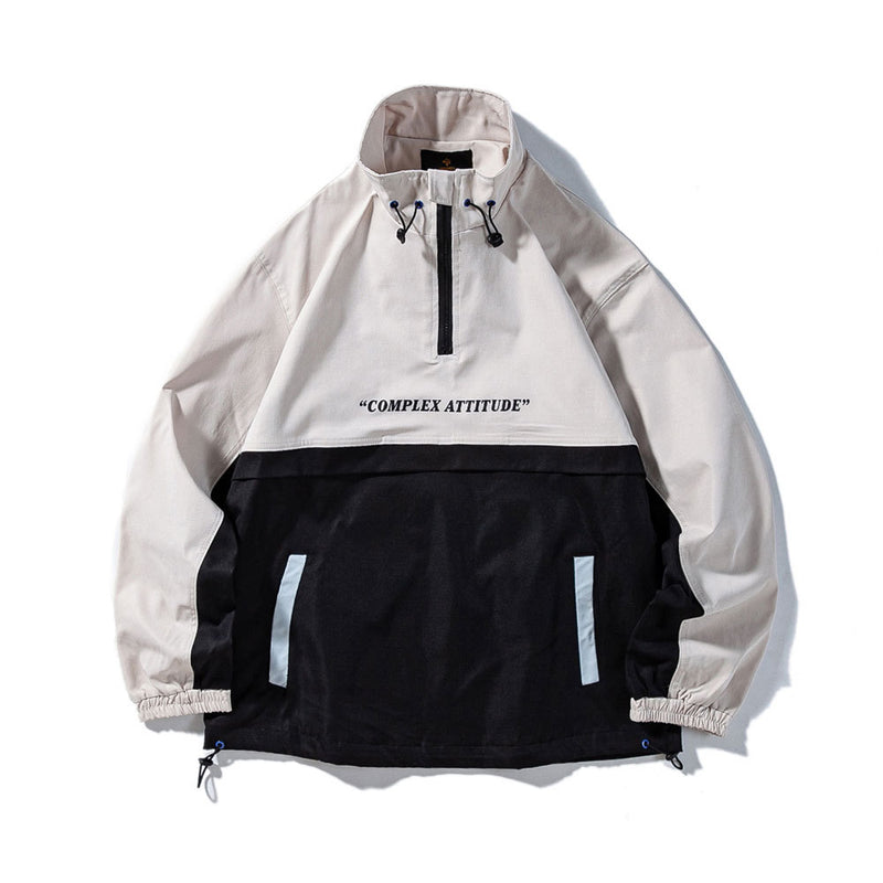 Men's Spring Jacket Men's plus Size Retro Sports Pullover Outdoor Jacket Coat Casual Top Men Shacket