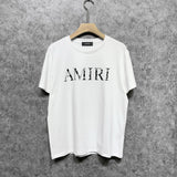 Amiri T Shirt Paisley Letter Crew Neck
