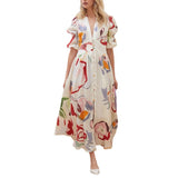 Russian Style Dress Women's Dress Beach Dress Sexy Dress