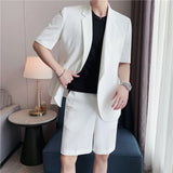 Men Suit Two-Piece Set Draping Anti-Wrinkle