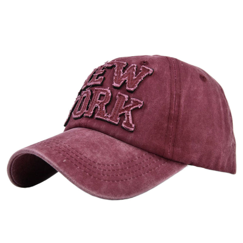 Yankee Baseball Cap Embroidered Peaked Cap Retro Spring and Summer