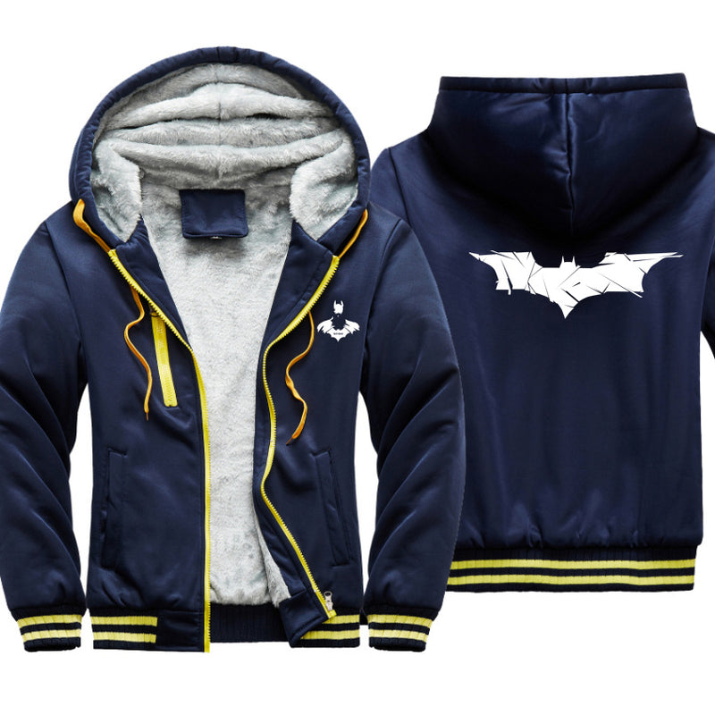 Batman Hoodie Sports Velvet Padded Thickened Sweater