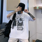 Harajuku Clothing Men's Tshirt Classic Retro Shirts Summer Printed Loose Short Sleeve T-shirt Men's and Women's Tops