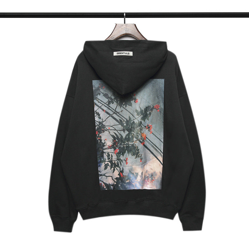 Fog Fear of God Hoodie Printed Hoodie Fog Men and Women Loose Pullover Sweatershirt