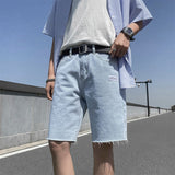 Men Jean Shorts Denim Shorts Men's Summer Trendy Middle Pants