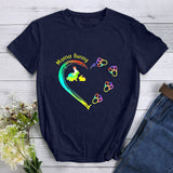 Mens Easter Shirts Colored Loving Heart Dog