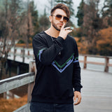 Men plus Size Sweatshirt Autumn and Winter Pullover Sweater plus Size Long Sleeve Tshirt Bottoming Shirt