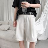 Men Bermuda Shorts Summer Suit Pants Men's Straight Loose Casual Fashionable Suit Shorts
