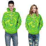 Fire and Ice Hoodie Print