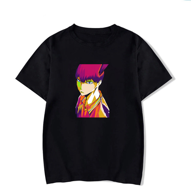 Anime Tshirts Aesthetic Men's Shirt Casual T-shirt round Neck Men's Short Sleeve
