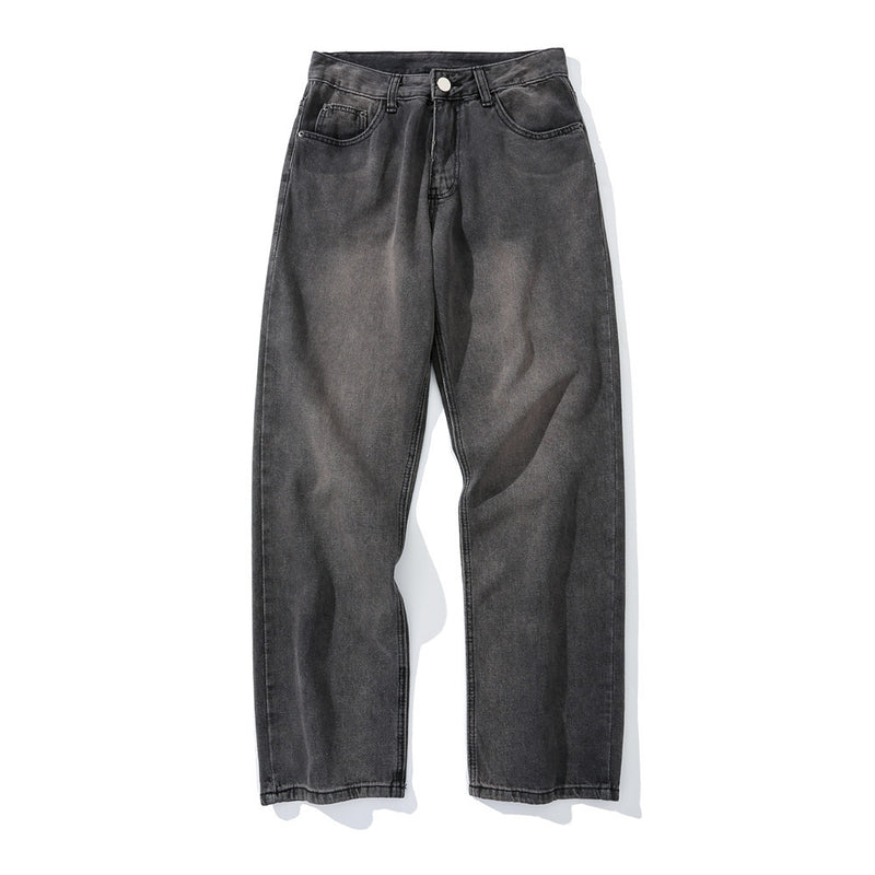 Jeans Men's plus Size Retro Sports Trousers Baggy Straight Trousers Casual Trousers Men Jeans