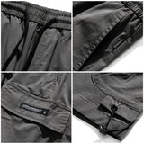 Men Pants Men's Clothes Summer Wear Retro Men's Shorts Casual Loose Two Bags of Tooling Five Points Trousers with an Elasticated Waist