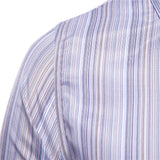 Men's Autumn Business Fashion and Leisure Long Sleeve Striped Shirt Men Shirt