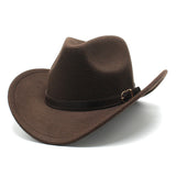 Wester Hats Woolen Denim Hat for Men and Women Knight's Cap Fedora Hat Felt Cap