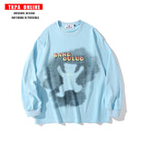 Mens Fall Outfits Round Neck Long Sleeve Sweater Loose Autumn and Winter Pullover Casual Jacket