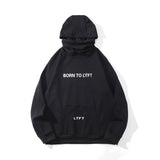 Men Fall Outfits Turtleneck Hooded Sweater Autumn and Winter Hoodie