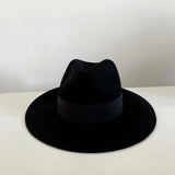 Fedora Hat Autumn and Winter Multi-Color Decoration Delicate Woolen Jazz Top Hat Women