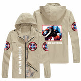 Captain America Hoodie Avengers Jacket Hooded Cardigan Coat