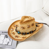 Italian Fedora Hats Spring and Summer Men and Women Straw Hat Bowler Hat Knight's Cap Beach Hat