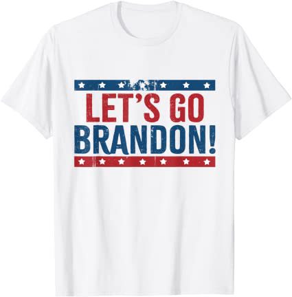 Let's Go Brandon T Shirt Summer round Neck Short Sleeve T-shirt